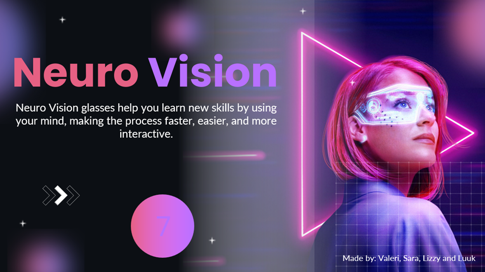 Final prototype image showing a futuristic interface